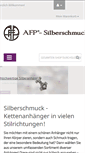 Mobile Screenshot of afp-silberschmuck.de